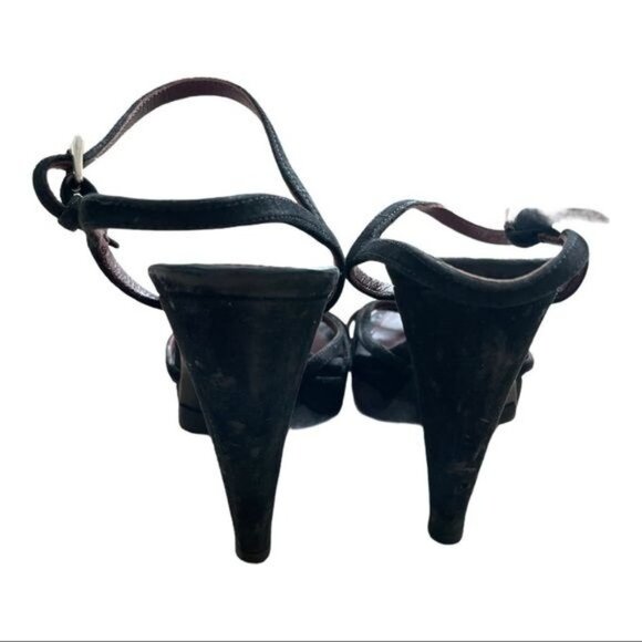 Prada Black Strappy Heels - Picture 5 of 13